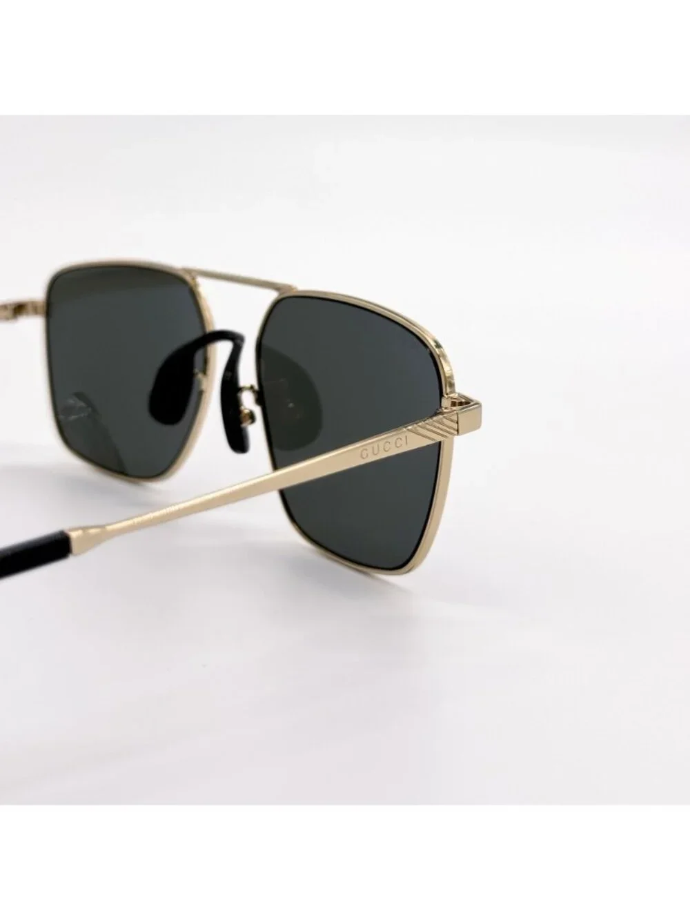 NEW GUCCI SUNGLASSES GG0743S 001 GOLD/GRAY AVIATOR UNISEX GUCCI EYEWEAR